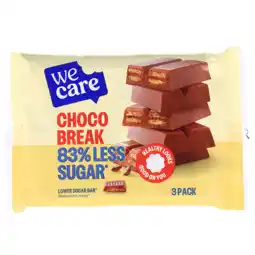 Holland & Barrett WeCare Lower Sugar Bar Choco Break - 3x21,5g aanbieding