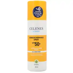 Holland & Barrett Celenes Herbal Zonnebrandspray SPF50+ - 150ml aanbieding