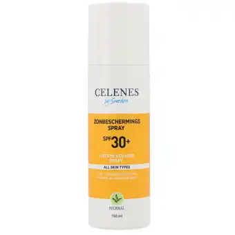 Holland & Barrett Celenes Herbal Zonnebrandspray SPF30+ - 150ml aanbieding