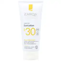 Holland & Barrett ZARQA Sensitive SunLotion SPF30 - 100ml aanbieding