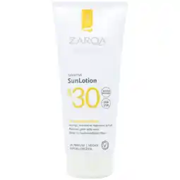Holland & Barrett ZARQA Sensitive SunLotion SPF30 - 200ml aanbieding