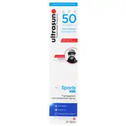 Holland & Barrett Ultrasun Sports Transparante Zonnebrandspray SPF50 - 150ml aanbieding