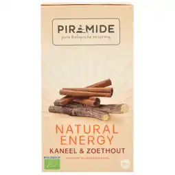 Holland & Barrett Piramide Natural Energy Kaneel & Zoethout - 20 theezakjes aanbieding