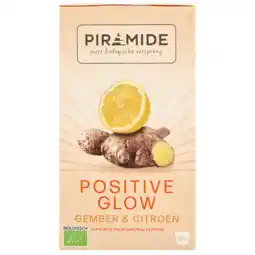 Holland & Barrett Piramide Positive Glow Gember & Citroen - 20 theezakjes aanbieding