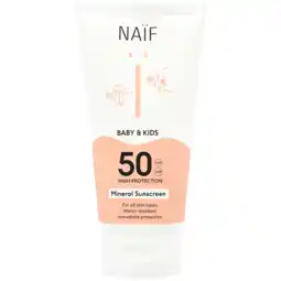 Holland & Barrett Naïf Baby & Kids Minerale Zonnebrandcrème SPF50 - 175ml aanbieding