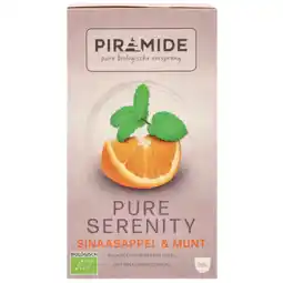 Holland & Barrett Piramide Pure Serenity Sinaasappel & Munt - 20 theezakjes aanbieding