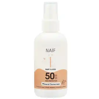 Holland & Barrett Naïf Baby & Kids Minerale Zonnebrandspray SPF50 - 100ml aanbieding