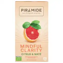 Holland & Barrett Piramide Mindful Clarity Citrus & Maté - 20 theezakjes aanbieding