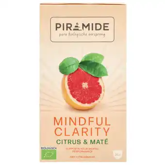 Holland & Barrett Piramide Mindful Clarity Citrus & Maté - 20 theezakjes aanbieding