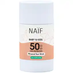 Holland & Barrett Naïf Baby & Kids Minerale Zonnebrandstick SPF50 - 36g aanbieding