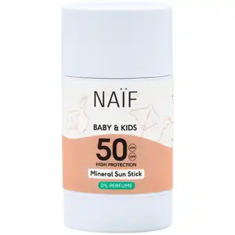 Holland & Barrett Naïf Baby & Kids Minerale Zonnebrandstick SPF50 - 36g aanbieding