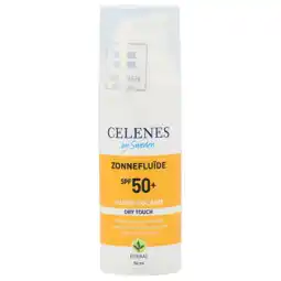 Holland & Barrett Celenes Herbal Dry Touch Zonnefluïde SPF50+ - 50ml aanbieding