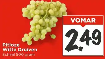 Vomar Voordeelmarkt Pitloze Witte Druiven aanbieding