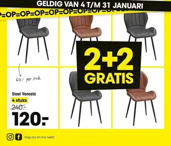 Kwantum Stoel Venosta aanbieding