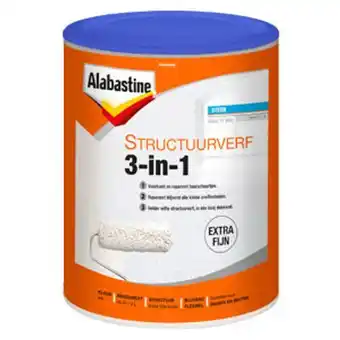 Praxis Alabastine Structuurverf 3in1 wit 5L aanbieding