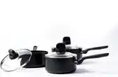 Bol.com GP-MEM FBl Alu Magn Bl 9011_DINF cvd saucep set (3)6pc aanbieding
