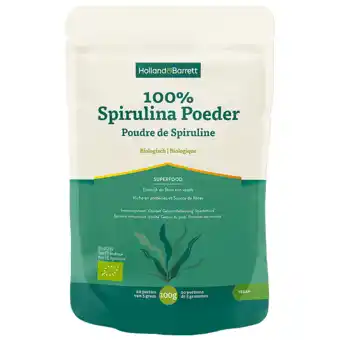 Holland & Barrett Holland & Barrett 100% Spirulina Poeder Biologisch - 100 gram aanbieding