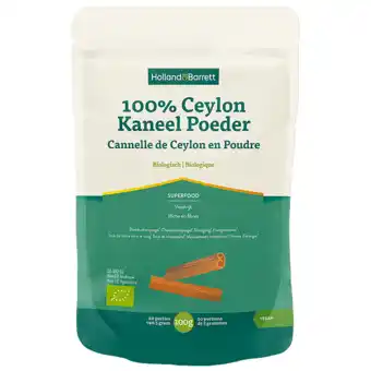 Holland & Barrett Holland & Barrett 100% Ceylon Kaneel Poeder Biologisch - 100 gram aanbieding