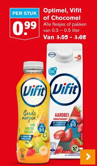 Hoogvliet Optimel, Vifit of Chocomel aanbieding