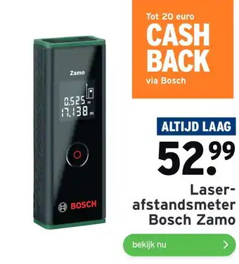 GAMMA Laserafstandsmeter Bosch Zamo OSc aanbieding