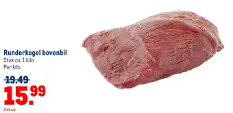 Makro Runderkogel bovenbil aanbieding
