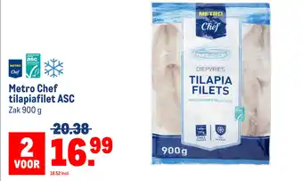 Makro Metro Chef tilapiafilet ASC aanbieding