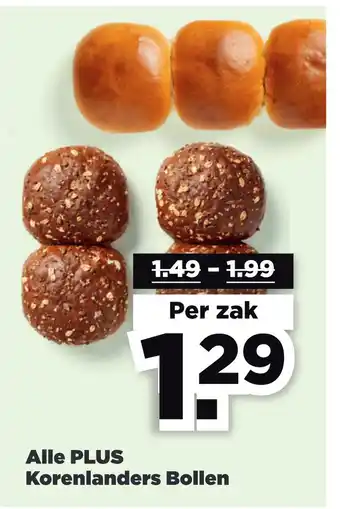 PLUS Alle PLUS Korenlanders Bollen aanbieding