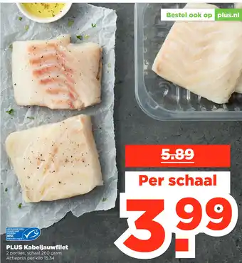 PLUS Kabeljauwfilet aanbieding