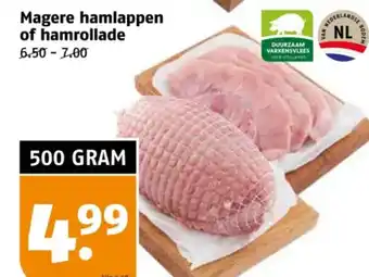 Poiesz Magere hamlappen of hamrollade aanbieding