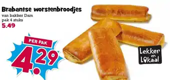 Boon`s Markt Brabantse worstenbroodjes aanbieding
