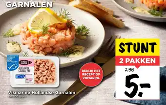 Vomar Voordeelmarkt Vismarine Hollandse Garnalen 100g aanbieding