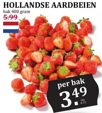 Boon`s Markt Hollandse aardbeien aanbieding
