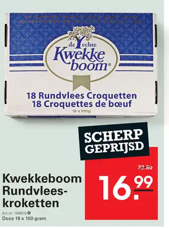 Sligro Kwekkeboom Rundvlees kroketten aanbieding