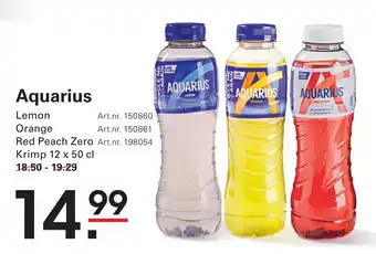 Sligro Aquarius aanbieding