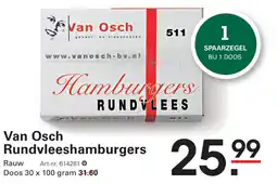 Sligro Van Osch Rundvleeshamburgers aanbieding
