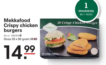 Sligro Mekkafood Crispy chicken burgers aanbieding