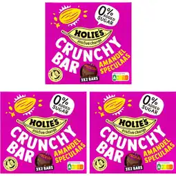 Albert Heijn Holie's Crunchy Bar Amandel Speculaas 3-pack aanbieding