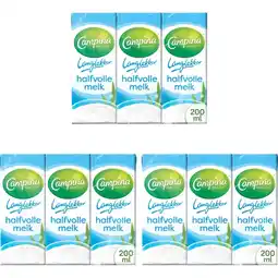 Albert Heijn Campina Langlekker halfvolle melk 3-pack aanbieding