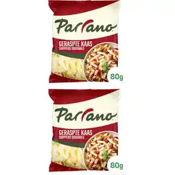 Albert Heijn Parrano Geraspte kaas snippers 2-pack aanbieding