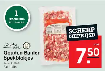 Sligro Gouden Banier Spekblokjes aanbieding