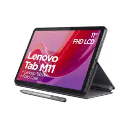 MediaMarkt Lenovo Tab M11 + Cover Pen - 11 Inch 128 Gb Grijs Wifi aanbieding