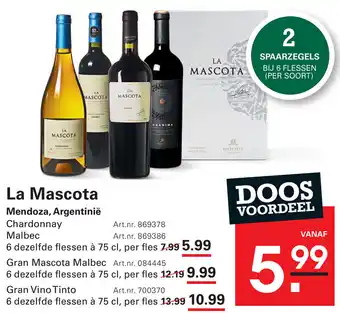 Sligro La Mascota aanbieding