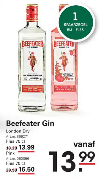 Sligro Beefeater Gin aanbieding