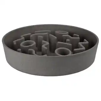 Pets Place District 70 Bamboo Dog Slow Feeder - Hondenvoerbak - Ø28 cm Grijs aanbieding