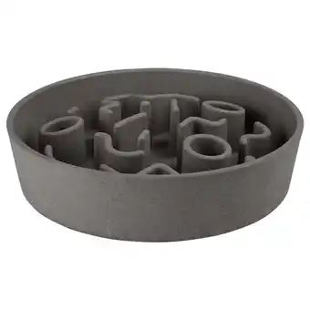 Pets Place District 70 Bamboo Dog Slow Feeder - Hondenvoerbak - Ø21 cm Grijs aanbieding