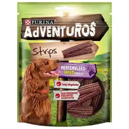 Pets Place Adventuros Strips - Hondensnacks - Hert Wild 90 g aanbieding