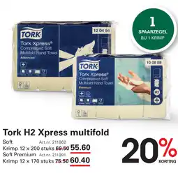 Sligro Tork H2 Xpress multifold aanbieding