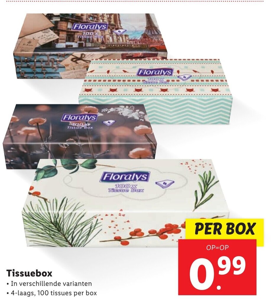 Tissuebox aanbieding bij Lidl