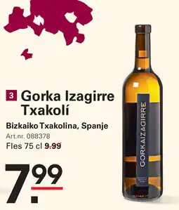 Sligro Gorka Izagirre Txakolà aanbieding