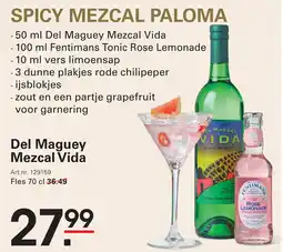 Sligro Del Maguey Mezcal Vida aanbieding